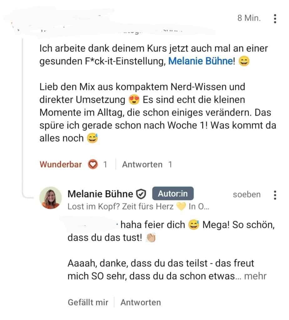 Onlinekurs Testimonial